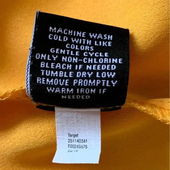 Victoria Beckham X Target Plus Sz 3X Women’s Scallop Top Marigold Yellow Blouse - Picture 9 of 9